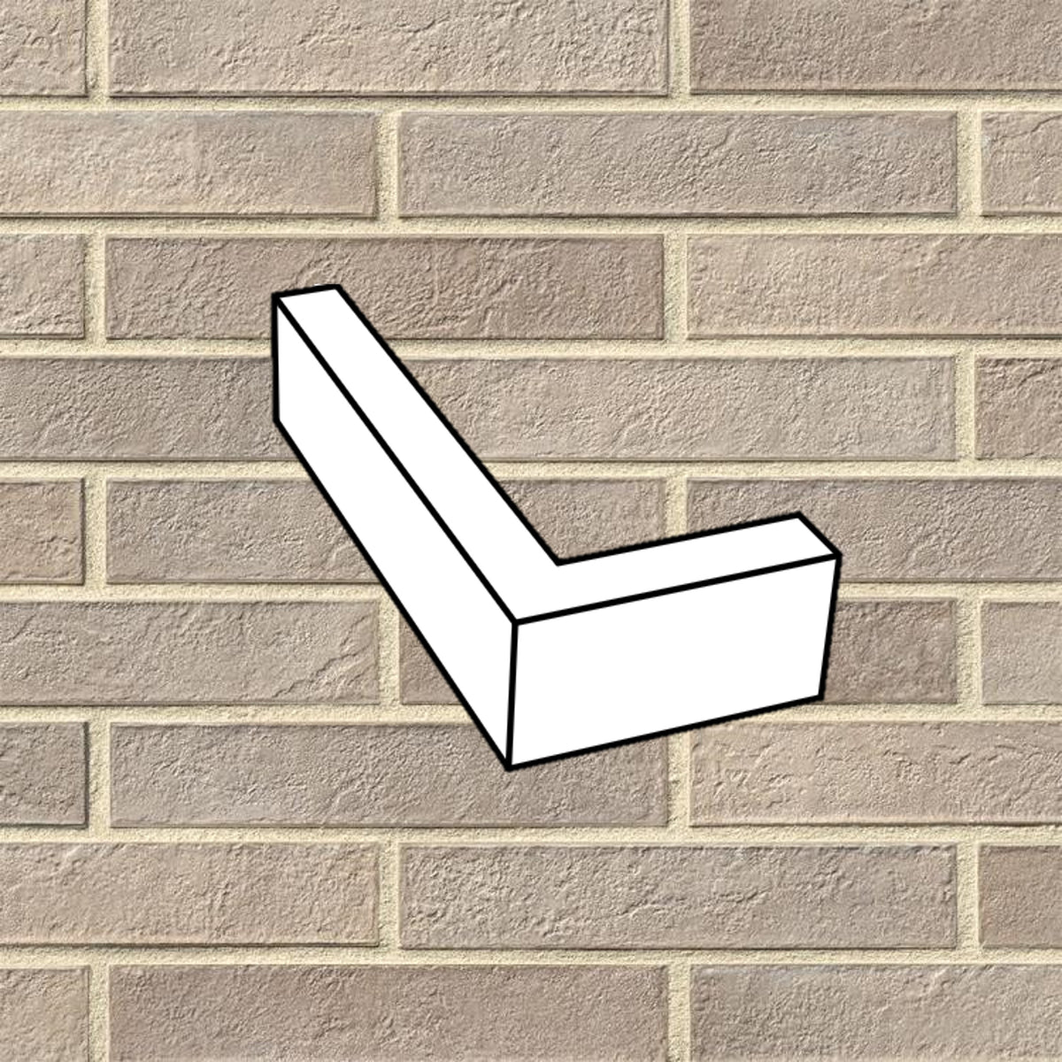 Hjørneskal Esbjerg grå/Beige