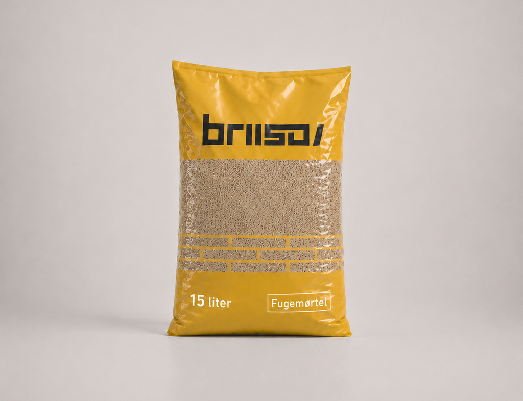 Briiso Fugemørtel F5 Våd gammelgul 0-4 mm 15 ltr